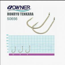 Крючки OWNER HONRYU TENKARA 50656, цвет коричневый, размер 10